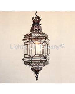 3050-1 Moorish Style Iron Indoor copper Lantern