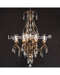 3103-7 Wrought Iron Italian Mediterranean Style Chandelier