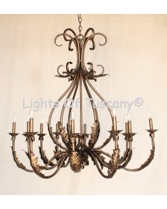 3106-12 Tuscan Iron Chandelier