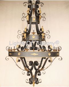 3161-18 Meditterenean Tuscan Iron Chandelier