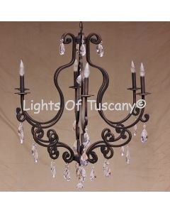 3550-6    Tuscan chandelier
