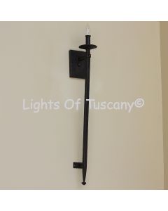 5022-1 Rustic Spanish Style Spear Torch Light