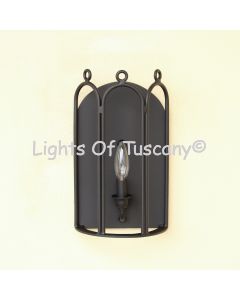 Modern Wall Sconce, Wrought Iron Modern Wall Light, Wrought Iron Wall Light, LED Wall Light, Bathroom Vanity Wall Light, Rustic Wall Sconce