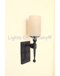 5066-1GLS Spanish Contemporary Indoor Iron Wall Sconce