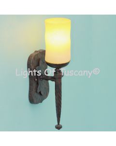 Wrought iron wall sconces hand forged / Spanish Revival / Spanish colonial wall sconce 