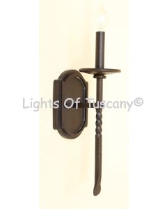 5129-1 Spanish Contemporary Indoor Iron Wall Sconce