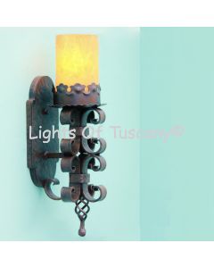 5145-1 Spanish Revival/Gothic Iron Wall Sconce