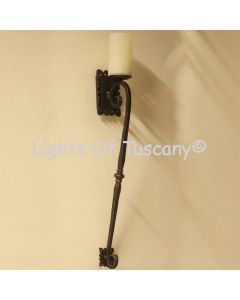 Tuscan wall sconce 5212-1 Rustic Tuscan Style Wall Torch Sconce