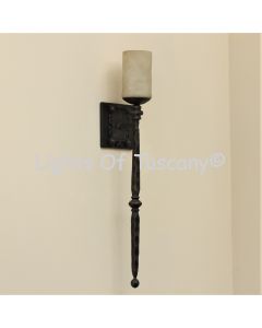 5213-1 Spanish Wrought Iron Torch Light  