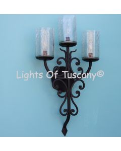 Tuscan wall sconce -Wrought Iron