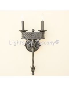 Tuscan Style Wrought Iron Wall Lamp 5523