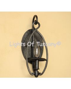 5237-1 Transitional Style Hanging Candelabra Wrought Iron Wall Sconce