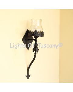 5243-1 Gothic Old World Revival Style Wrought Iron Light