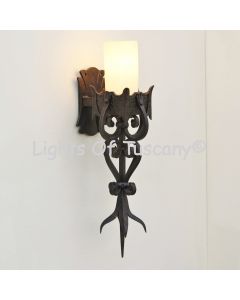 Rustic Gothic wall sconce
