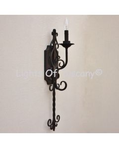 Tuscan wall sconce/wrought iron	