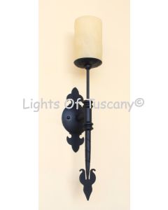 5267-1GLS Spanish Indoor Iron Wall Sconce