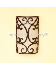 5300-1ACL Spanish Outdoor Iron Wall Sconce 