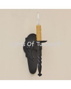 Spanish Revival Cross Style Wall Sconce Rustic