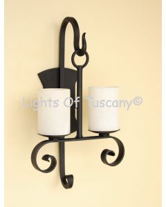 5320-2GLSRustic Transitional Style Double Light Wall Sconce