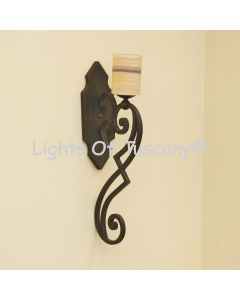 5330-1 Rustic Spanish Style Iron Wall Light Spanish Revival Mediterranean