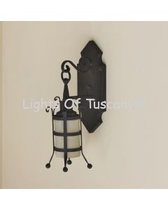 5335-1 Spanish Gothic Style Wrought Iron Wall Light Rustic Castle Light