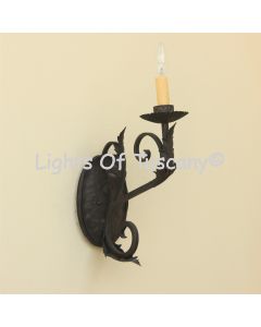 5370-1 Tuscan Wrought Iron Wall Sconce