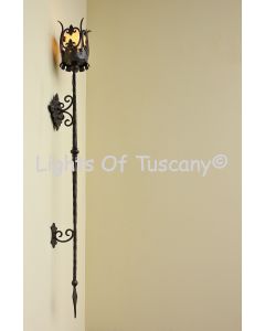 5445-1 Gothic/Medieval Castle Style Iron Wall Torch