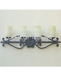 5514-4 Spanish Style Wrought Iron Bathroom Vanity Light