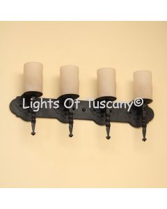 5535-4 Spanish Revival Style 4 Light Bathroom Vanity Bar Light