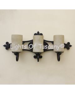 Spanish Wrought Iron Vanity Bath Bar Light