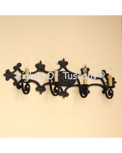 5576-4 Mediterranean Style Wrought Iron Bathroom Vanity Bar Light