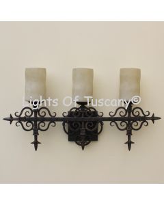 5580-3 Spanish Wrought Iron Vanity Bathroom Lights