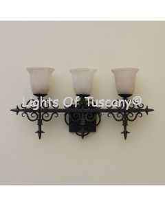 5581-3 Spanish Wrought Iron Vanity Bathroom Lights