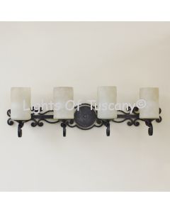 Spanish-Tuscan Bathroom Vanity Lights