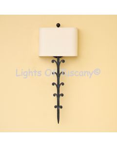 5628-1SDH Wrought Iron Transitional Style Wall Sconce