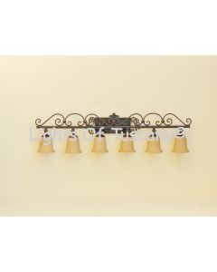 Mediterranean bath bar light