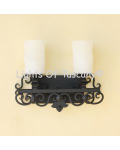 Mediterranean Spanish vanity bathroom light bar