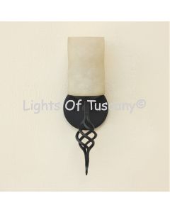 5076-1 Contemporary Wrought Iron Wall Light