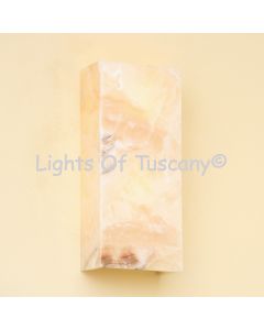 5811-2 Real Onyx Stone Architectural Indoor Wall Sconce