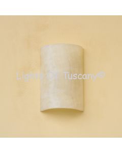5816-1 Real Onyx Stone Curved Architectural Indoor Wall Sconce