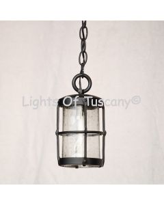 6160-1 Rustic Style Wrought Iron Pendant Light