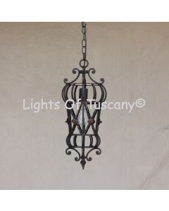 6172-1  Mediterranean/Tuscan Style Iron Hanging Pendant