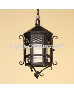 Santa Barbara Outdoor Hanging Lantern, Outdoor Hanging Lantern, Spanish Colonial Hanging Lantern
