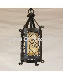 Spanish Revival wrought Iron Mini-Pendant