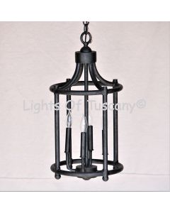 6516-3 Old World Rustic Style Iron Pendant Light