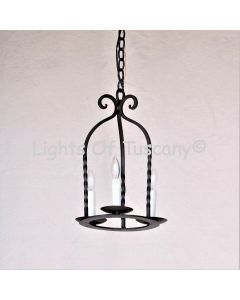 6521-3 Rustic Mediterranean Style Iron Mini Chandelier