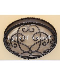 6532-4 Spanish Style Flush-Mount Ceiling Fixture 