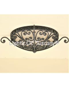 Tuscan Style Bowl Semi Flush Ceiling Fixture