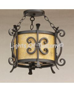 6580-3 Spanish Drum Pendent/Semi-Flush