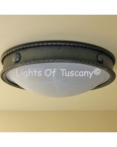 6620-2 Spanish Contemporary Style Flush Ceiling Light